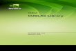 CUDA CUBLAS Library - RUC.dkdirac.ruc.dk/manuals/cuda-3.0/CUBLAS_Library_3.0.pdf · NVIDIA Corporation CUBLAS Library PG-00000-002_V3.0 Portions of the SGEMM, DGEMM and ZGEMM library