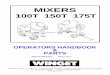 100T Ops book cover - Winget & OPERATORS HANDBOOK 100T, 150T...100T 150T 175T OPERATORS HANDBOOK & ... Drum drive 3.2 Bolt torques 3.3 Engines: (Lister-Petter only. For Yanmar and