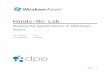 Deploying Applications in Windows Azure - Western … · Web viewUse the following command line arguments ensuring that you replace the parameter placeholders with the settings that