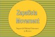 Impact & Political Outcomes in Mexico · Explain the impact and political outcomes of the Zapatista ... Emiliano Zapata. ... housing, education, and jobs