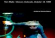 Tom Waits - theexcuse.com · Live at the Paramount Theater Denver, Colorado October 13, 1999 Denver, Colorado Tom WaitsTom Waits