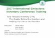 2017 International Emissions Inventory Conference Training ·  · 2017-10-24Inventory Conference Training . Toxic Release Inventory (TRI) ... • TRI tracks the waste management