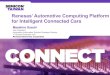 Renesas’ Automotive Computing Platform - …semicontaiwan.org/en/sites/semicontaiwan.org/files/data16/docs/2... · Renesas’ Automotive Computing Platform ... Cockpit Virtual Cluster