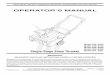 OPERATOR’S MANUAL - snowblowersdirect.com Operator’s Manual is an important part of your new snow thrower. It will help you assemble, ... Snow thrower shave plates and skid shoes