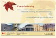 National Training for Commissioning, 2006 · National Training for Commissioning , ... In addition to fundamental building Commissioning, an ... construction documents and contractor’s