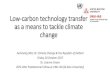 Low-carbon technology transfer as a means to tackle … technology transfer as a means to tackle climate change Achieving SDG 13: Climate Change & the Republic of Kiribati Friday 20