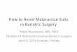 How to Avoid Malpractice Suits in Bariatric Surgery · How to Avoid Malpractice Suits in Bariatric Surgery Robin Blackstone, MD, FACS ... Qualifying for Bariatric Surgery Obesity