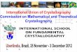 INTERNATIONAL SCHOOL ON FUNDAMENTAL …cloud.crm2.uhp-nancy.fr/pdf/uberlandia/Aroyo_Point.pdf · intersecting the centre, and the identity operation. 1. Crystallographic symmetry