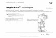 311831E - High-Flo Pumps, US English€¦ · 311831E Instructions - Parts List High-Flo® Pumps Designed for low pressure, high volume circulation of finishing materials. Do not use