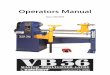 Operators Manual - VB36 Master Bowlturner Lathe operators manual read this manual carefully beforeconnecting the machine to the power supply and operating. failure to do so could endanger