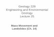 Geology 229 Engineering and Environmental Geology Lecture …engr.uconn.edu/~lanbo/G229Lect06131massmove.pdf · Geology 229 Engineering and Environmental Geology ... TRB Classification