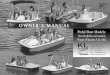 OWNER’S MANUAL - The Home Depot · Your boat represents years of commitment to product design, ... Keep your owner’s manual for future reference. ... always tell someone your