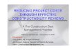 REDUCING PROJECT COSTS THROUGH EFFECTIVE CONSTRUCTABILITY ... · Vanir Construction Management Inc. 2 Reducing Project Costs Through Effective Constructability Reviews •Experience