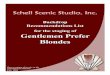 Backdrop Recommendations List for the staging of Gentlemen ...€¦ · Backdrop Recommendations List for the staging of Gentlemen Prefer Blondes Over a century of service to the entertainment