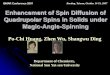 Enhancement of Spin Diffusion of Quadrupolar Spins in ...140.117.34.2/faculty/phy/sw_ding/pptf/071014_ismar_lec.pdf · sensitivity of an MQMAS/STMAS spin diffusion spectrum: The EFG