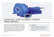 OUTOTEC GIW SLURRY PUMPS MDX SERIES slurry pumps offer a wide range of white iron materials designed specifically to resist the abrasive nature of aggressive slurries. This, combined
