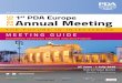 The Parenteral Drug Association presents: st PDA …€¦ ·  · 2016-06-22The Parenteral Drug Association presents: THE FUTURE IN ... to o er you a very unique program with new