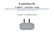 Lantech PoE Injector The IWP-2000-68 is equipped with a PoE Injector module. The PoE Injector delivers both data and power to IWP-2000-68 via Ethernet cable, and gives the following