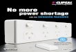 Products Available No more power shortage - Clipsalupdates.clipsal.com/ClipsalOnline/Files/Brochures/A0000044.pdf · C2015D4 Four gang switched socket - double pole ... C2015D4P Backing