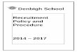 Denbigh School Recruitment Policy and Procedure Pages/About Us/Documents... · Denbigh School Recruitment ... of any of the recruitment documents required, including the preparation