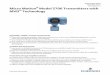 Product Data Sheet: Model 5700 Transmitters with MVD ... Rev G November 2017 Micro Motion® Model 5700 Transmitters with MVD Technology Repeatable, reliable, accurate measurements