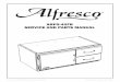 ARFG-42FB SERVICE AND PARTS MANUAL - …alfrescogrills.com/.../uploads/2013/10/ARFG-42FB-Service-Manual.pdf · ARFG-42FB SERVICE AND PARTS MANUAL . 2 ... recommended settings in the