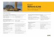 Cat MD6420 - e-library WCL® MD6420 Rotary Blasthole Drill (13 or 16 m Mast) Specifications 13- or 16-Meter Mast Configuration Hole diameter Up to 311 mm (12.25 in) Depth single pass
