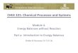 CHEE 221: Chemical Processes and Systemsmy.chemeng.queensu.ca/courses/CHEE221/files/Module 4a - Intro to...CHEE 221: Chemical Processes and Systems Module 4. Energy Balances without