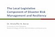 The Local Legislative Component of Disaster Risk ...vmlp.org.ph/.../08/1.-BERSE-Local-Legislative-Component-of-DRRM.pdf · The Local Legislative Component of Disaster Risk ... Reduction