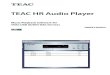 TEAC HR Audio Player · 6 Starting the software Start this software after connecting the USB DAC device. The main screen appears when TEAC HR Audio Player is launched. Setting up