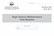 High School Mathematics Test Booklet - Measured Progress · High School Mathematics Test Booklet ... 4 6 9 Here is an input (x)/output ... The x-axis begins at zero and increases