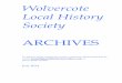 Wolvercote Local History Society - Wolvercote.org - …€¦ ·  · 2015-03-24undated UMCA sale advertisement ... 1909 Constitution and Rules of the Oxford Diocesan ... Wolvercote
