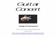 Guitar Concert - jmanzano.com · He later studied with Luis Neras and Manuel ... Since the year 2000 he has played regularly with the flamenco guitarist ... Granados and de Falla