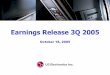 Earnings Release 3Q 2005 - LG Electronics · LG.Philips Displays LG.Philips LCD * Other Incomes (Net) = AR Discount Fee 34+ Others 13. 7