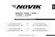 NOVO-500 / 900 / 1500 / 2500 - novikneo.com · englis h novo-500 / 900 / 1500 / 2500 instructions manual power amplifiers protect power clip on off signal 0 protect clip signal max