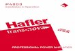 P4000 Manual - Hafler Hafler P4000 is a three rack height, two channel professional power amplifier suitable for use in any ... de 10 a 12.5 ctms. detrás del frente del amplificador