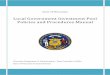 Local Government Investment Pool Policies and Procedures ... Form Policies and Procedures... · 0 State of Wisconsin Local Government Investment Pool Policies and Procedures Manual