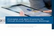 Principles and Best Practices for Virtual Annual Shareowner Meetings ·  · 2018-04-16Guidelines for Protecting & Enhancing Online Shareholder Participation in Annual Meetings (“2012