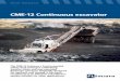 CME-12 Continuous excavator - FLSmidth/media/Brochures/Brochures for materials handling...CME-12 Continuous excavator The CME-12 features a front-mounted cutter, feed conveyor, underhung