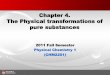 Chapter 4. The Physical transformations of pure substances …ocw.sogang.ac.kr/rfile/2011/course3-phy/Chapter 04-A... ·  · 2012-01-19Chapter 4. The Physical transformations of