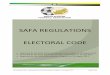 SAFA REGULATIONS ELECTORAL CODE · electoral code that every FIFA member association is required to draw up. It was approved in its current completed form by the FIFA Executive Committee