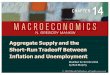 Aggregate Supply and the Short-Run Tradeoff … Supply and the Short-Run Tradeoff Between Inflation and Unemployment CHAPTER 14 Modified for ECON 2204 by Bob Murphy. IN …