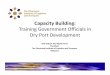 in Dry Port Development - UN ESCAP · Training Government Officials in Dry Port Development ... Institutional Framework ... Finance and Governor of West Java were involved in approving