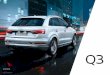 Q3 - Audi Canada€¦ ·  · 2018-03-24Q3 Specs 18" wheels 235/50 all-season tires 2 20" wheels 255/35 ... The use of mobile devices while driving, ... (compatible mobile phones