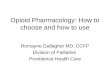 Opioid Pharmacology: How to choose and how to use€¦ · PPT file · Web view · 2011-01-20Opioid Induced Neurotoxicity Definition Neuroexcitability manifested ... hydromorphone