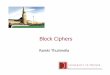 Block Ciphers - University of Denverweb.cs.du.edu/~ramki/courses/security/2011Winter/notes/Lecture4.pdf · 2 What is a block cipher? Encryption function for fixed-size blocks of data