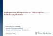 Laboratory Diagnosis of Meningitis and Encephalitis 2018.pdf · Laboratory Diagnosis of Meningitis and Encephalitis ... PCR for Enteroviruses and herpes multiplex (HSV, VZV, EBV,