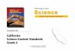 California Science Content Standards Grade 6 · Science Grade – Six Focus on Earth Science PUBLISHER CITATIONS IMAP/CRP USE ONLY Meets Standard Grade Standard # ... Earth: 9–10,