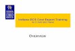 Indiana DCS Cost Report Training DCS Cost Report Training for CY 2015 (2017 Rates) OVERVIEW