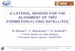 A LATERAL SENSOR FOR THE ALIGNMENT OF TWO FORMATION-FLYING SATELLITES ·  · 2013-06-12ALIGNMENT OF TWO FORMATION-FLYING SATELLITES slide 1 ... slide 4 Laser diode driver Optical